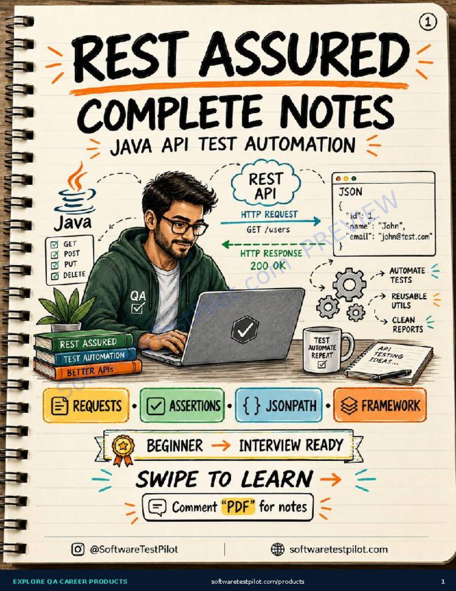 First-page preview of REST Assured Complete Notes