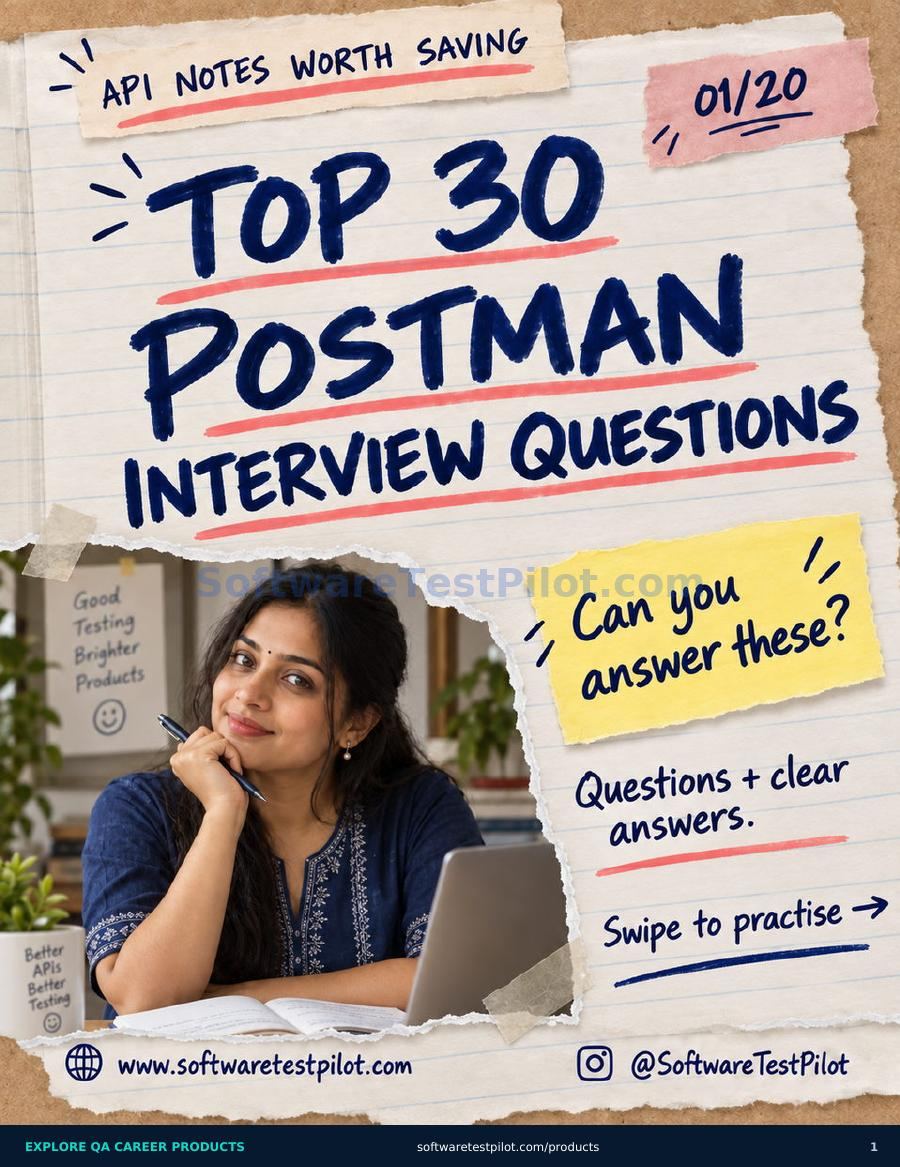 First-page preview of Top 30 Postman Interview Questions