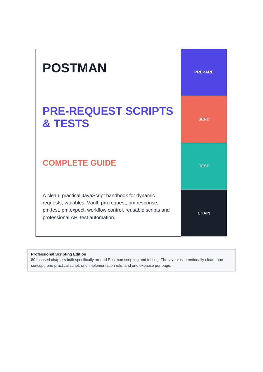 First-page preview of Postman Pre-Request Scripts and Tests Complete Guide