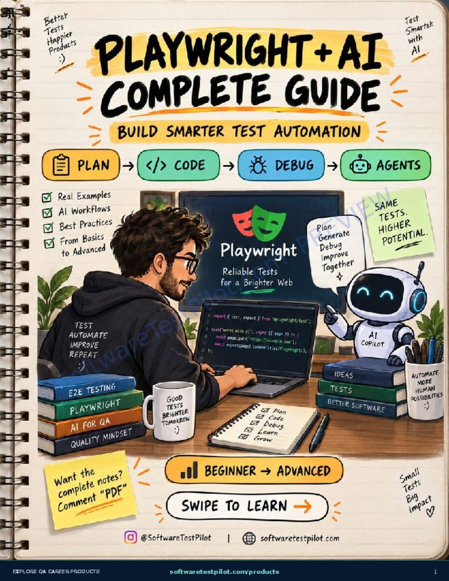 First-page preview of Playwright AI Complete Guide