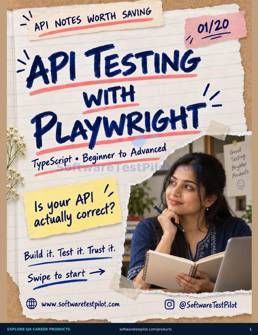 First-page preview of API Testing With Playwright