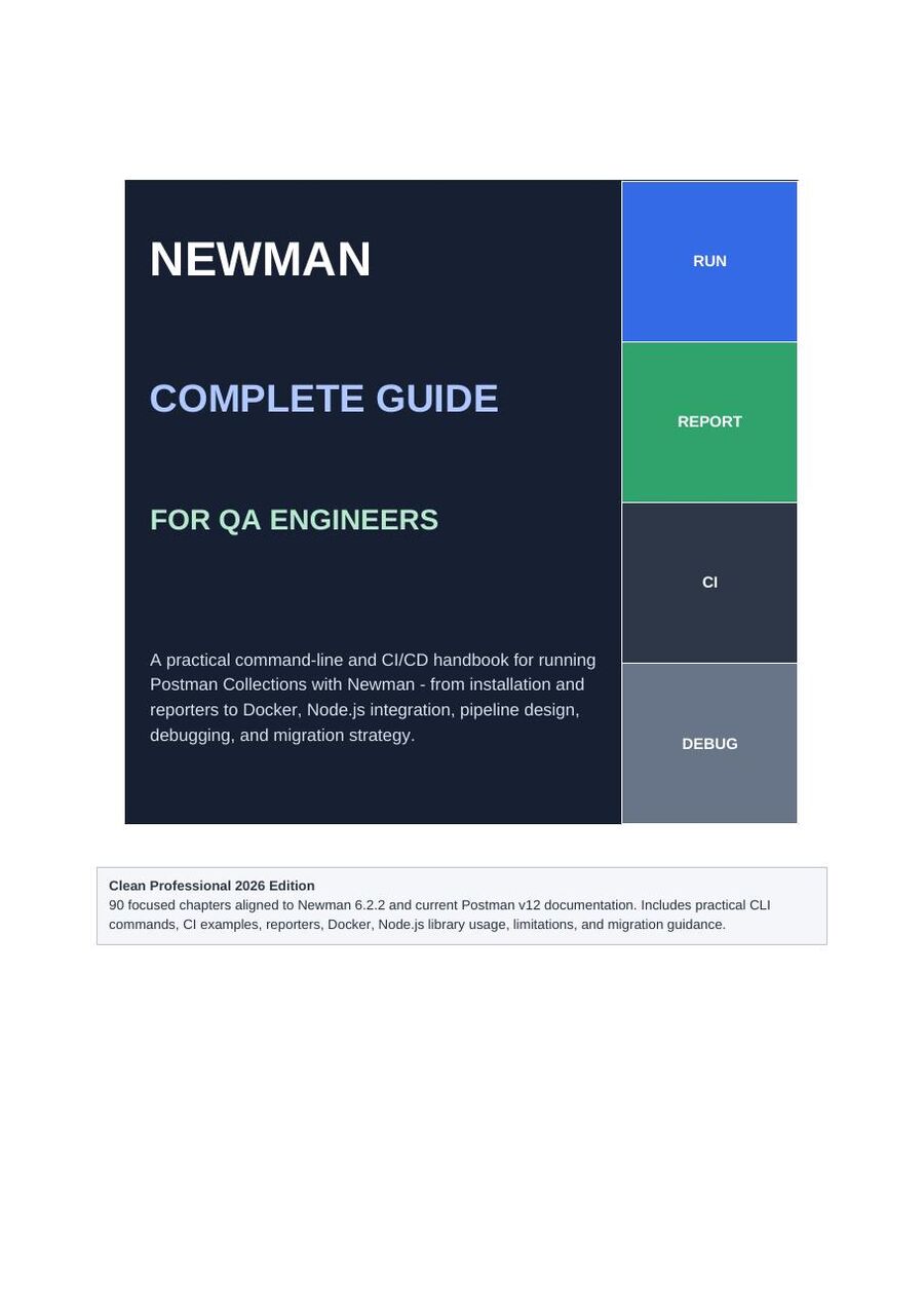 First-page preview of Newman Complete Guide for QA Engineers