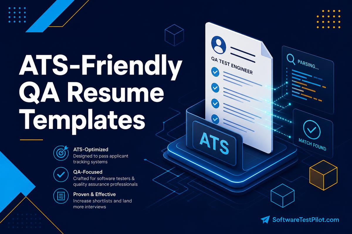60+ ATS-Friendly QA Resume Templates cover page