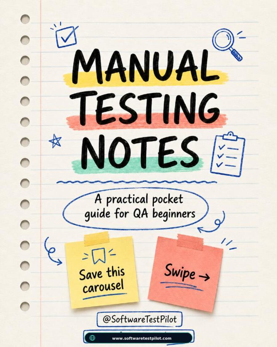 First page preview of Manual Testing Notes