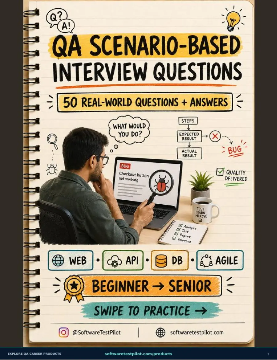 QA Scenario-Based Interview Questions cover page