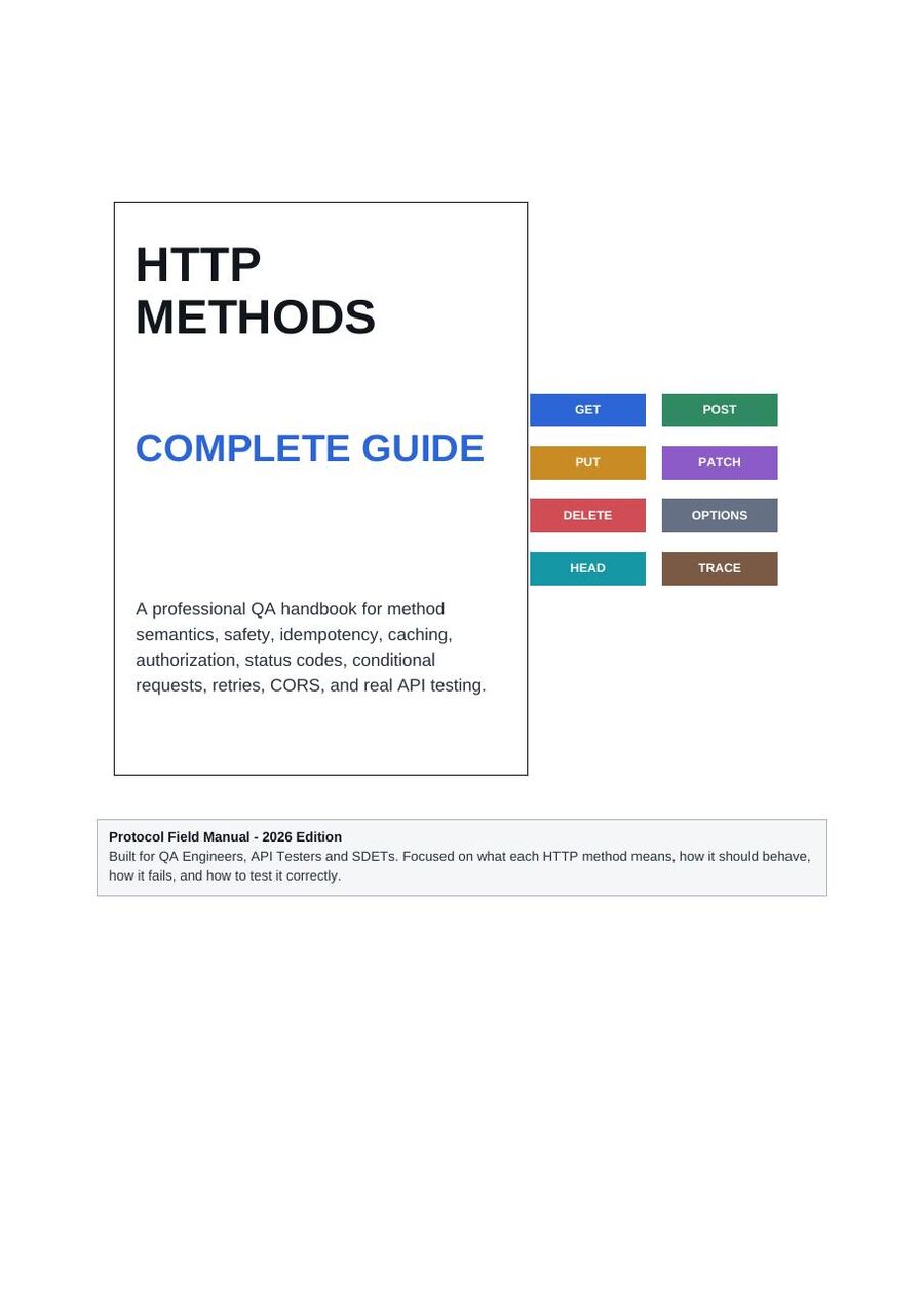 First-page preview of HTTP Methods Complete Guide