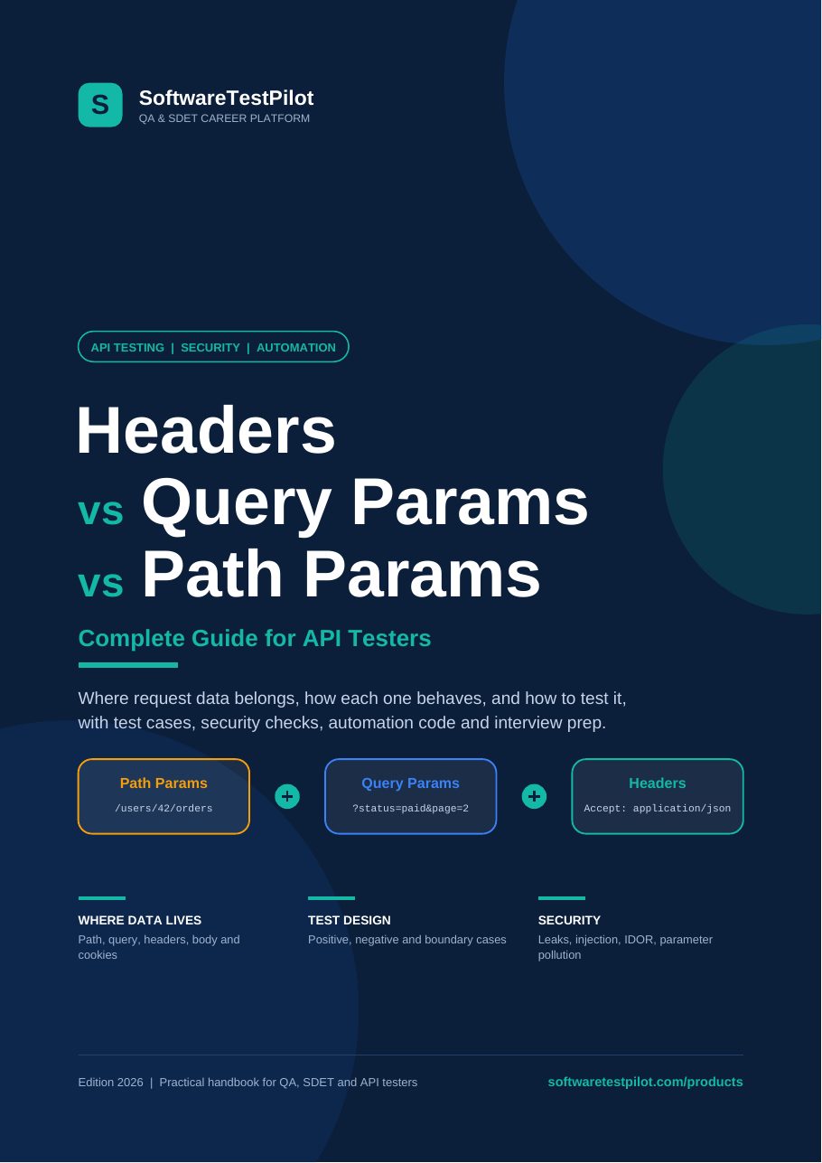 First-page preview of Headers vs Query Params vs Path Params — Complete Guide for API Testers