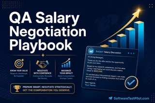 Cover of the QA Salary Negotiation Playbook