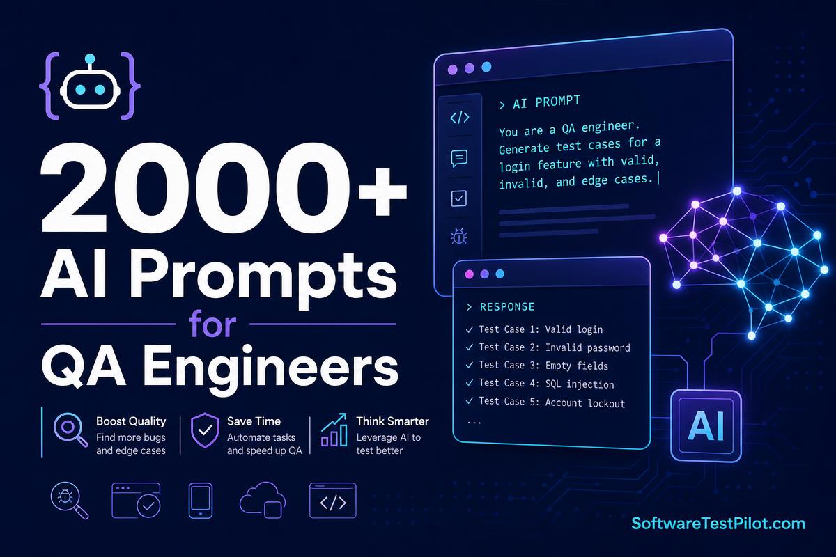 2000+ ChatGPT & Claude Prompts for QA cover page