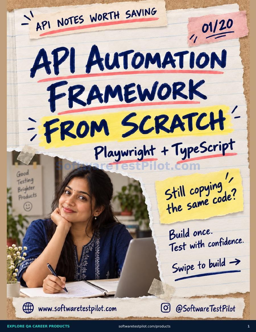 First-page preview of API Automation Framework From Scratch