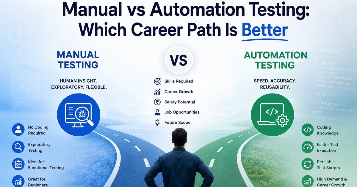 Manual vs Automation testing: which QA career path is better in 2026