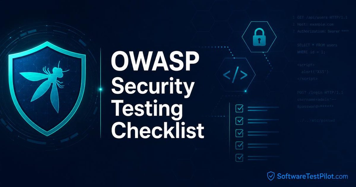 OWASP Security Testing Checklist — OWASP Top 10 and API Security Top 10