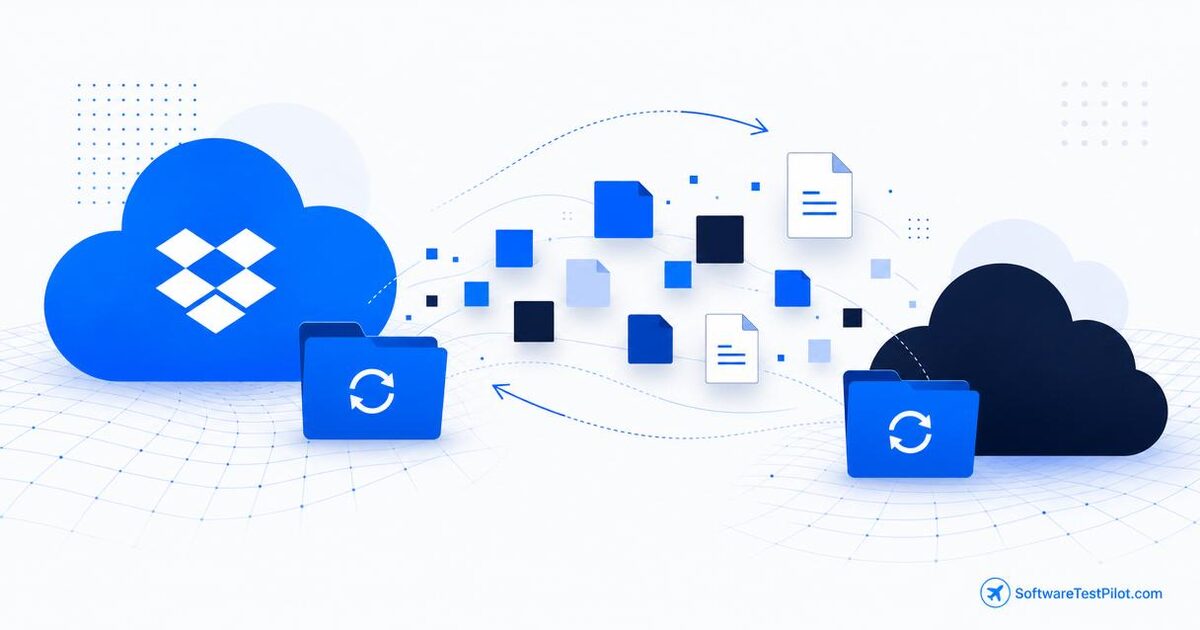Editorial cover illustrating the Dropbox QA / SDET interview loop.