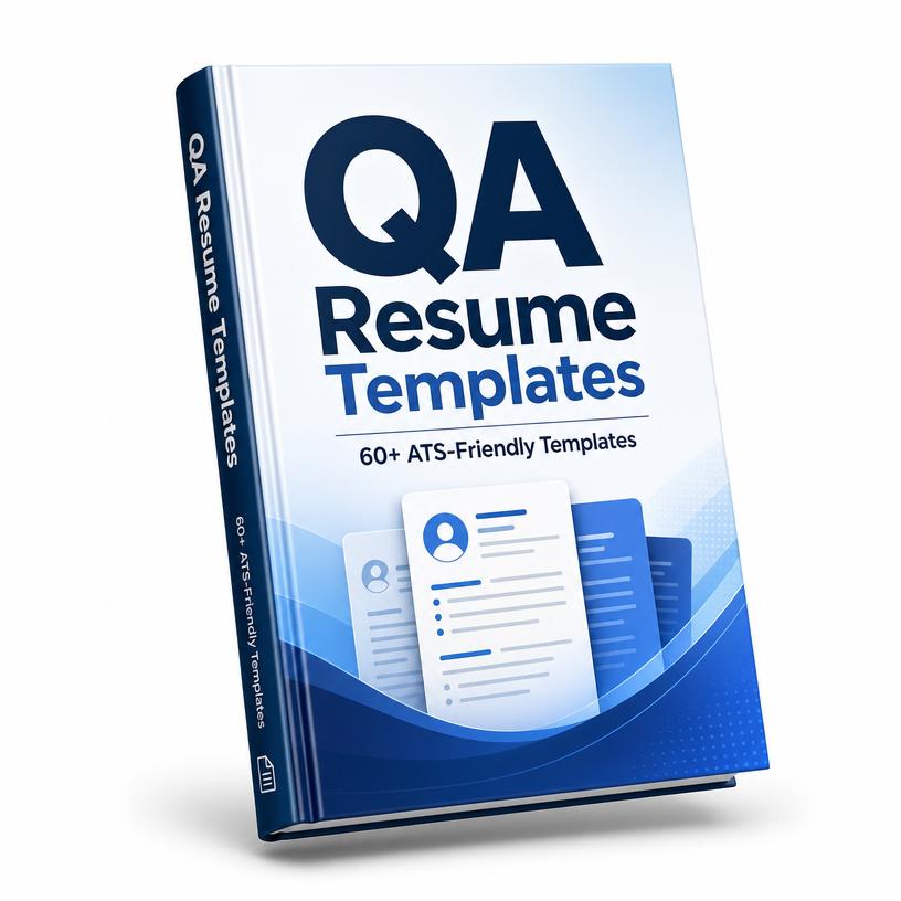60+ ATS-Friendly Software Testing Resume Templates 3D ebook cover