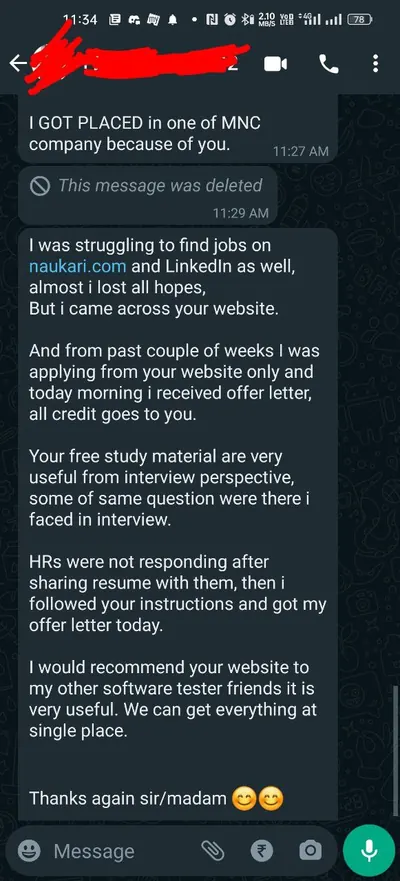 SoftwareTestPilot QA Interview Kit review WhatsApp