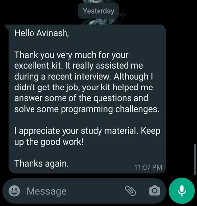 SoftwareTestPilot QA Interview Kit review WhatsApp